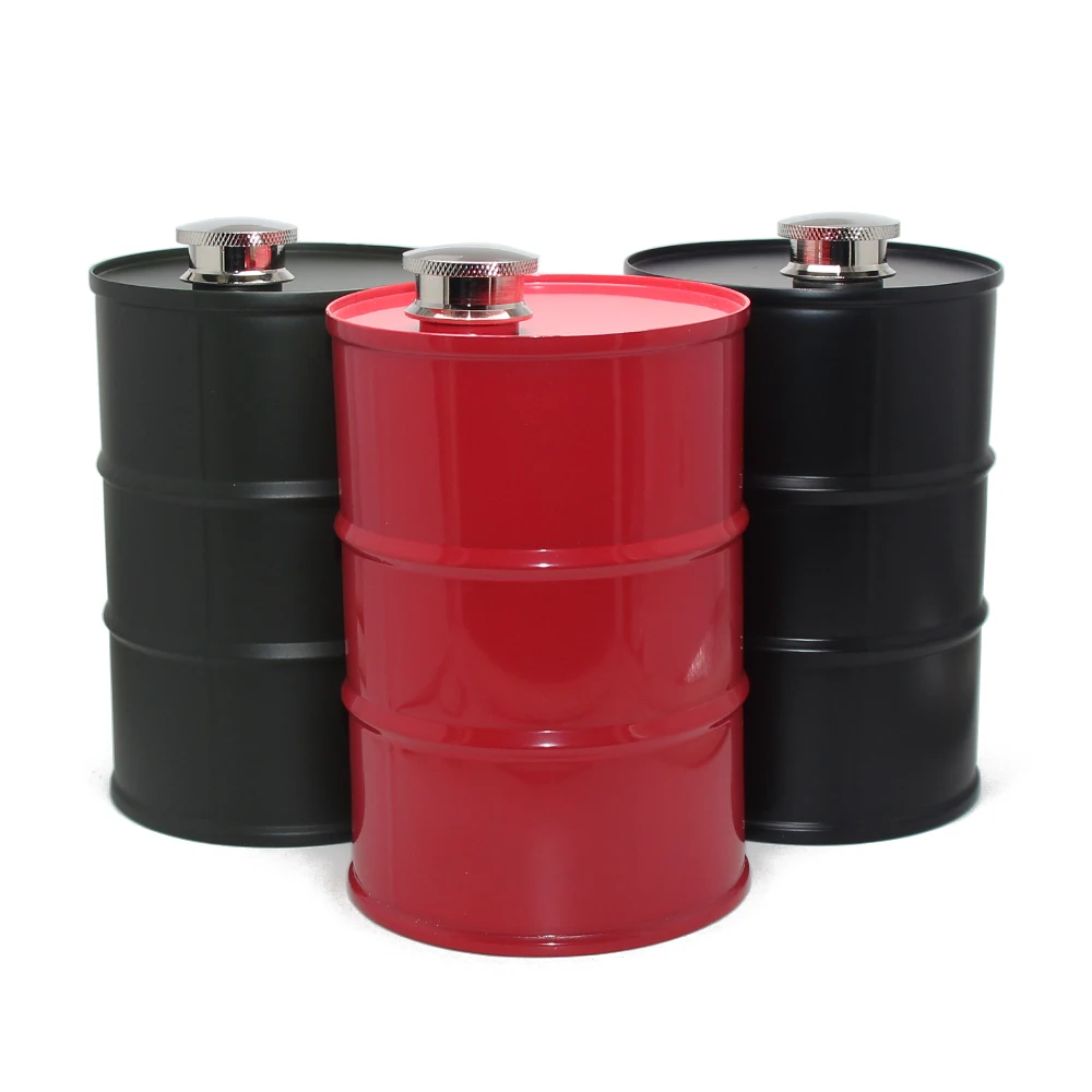 25oz 740ml Large Size Creative Huge Water Bottle Oil Drums Flagon Whisky Gift Stainless Steel Alcohol Liquor Super Big Hip Flask