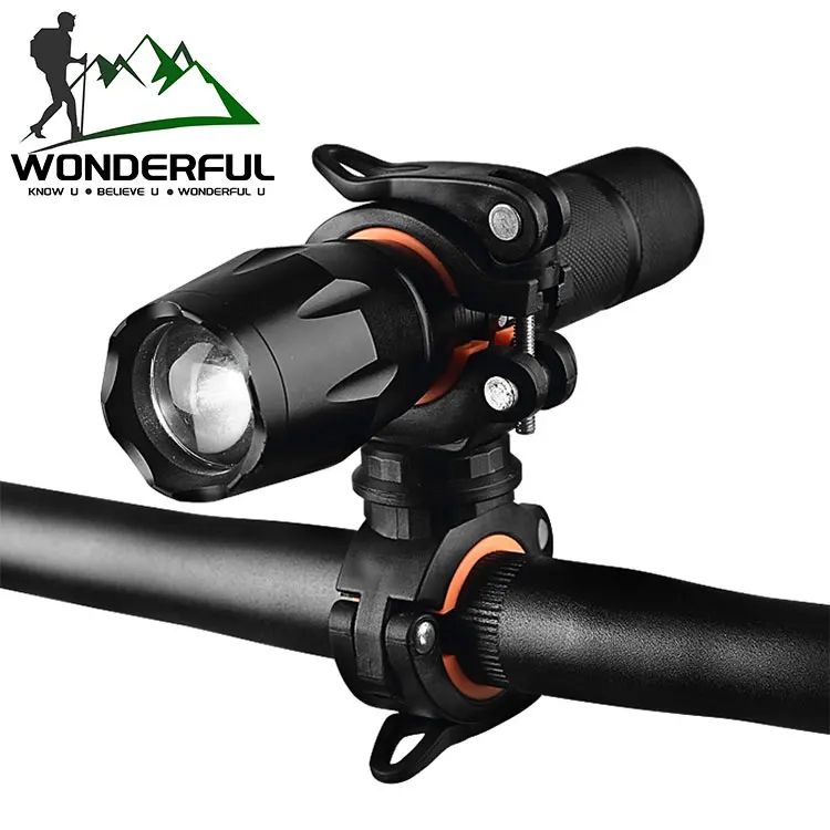Black Plastic Clip Multifunctional Rotating Light Stand Bicycle Accessories Mobile Holder