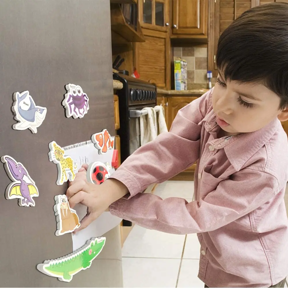 animal foam magnet dinosaurs insect ocean sea animal magnets kids educational toy