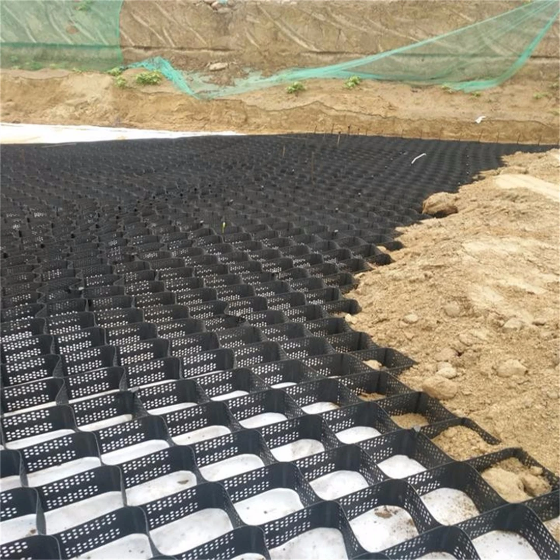 factory low price HDPE Black Driveway Grid Gravel Geocell for Gravel Driveway Paver Slope Protection Geocell Erosion Control