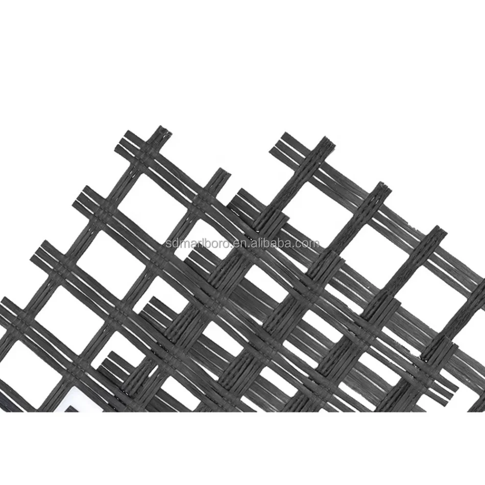 SDM Fiberglass Grid Gravel Grid Paver Geogrid Paver Asphalt Reinforced Fiberglass Geogrid Manufacturer