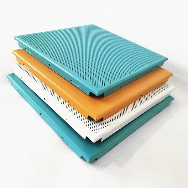 ACEBOND алюминиевая потолочная плитка Потолочная подвесная металлическая квадратная черная ткань звукостойкий текст матовая фотография