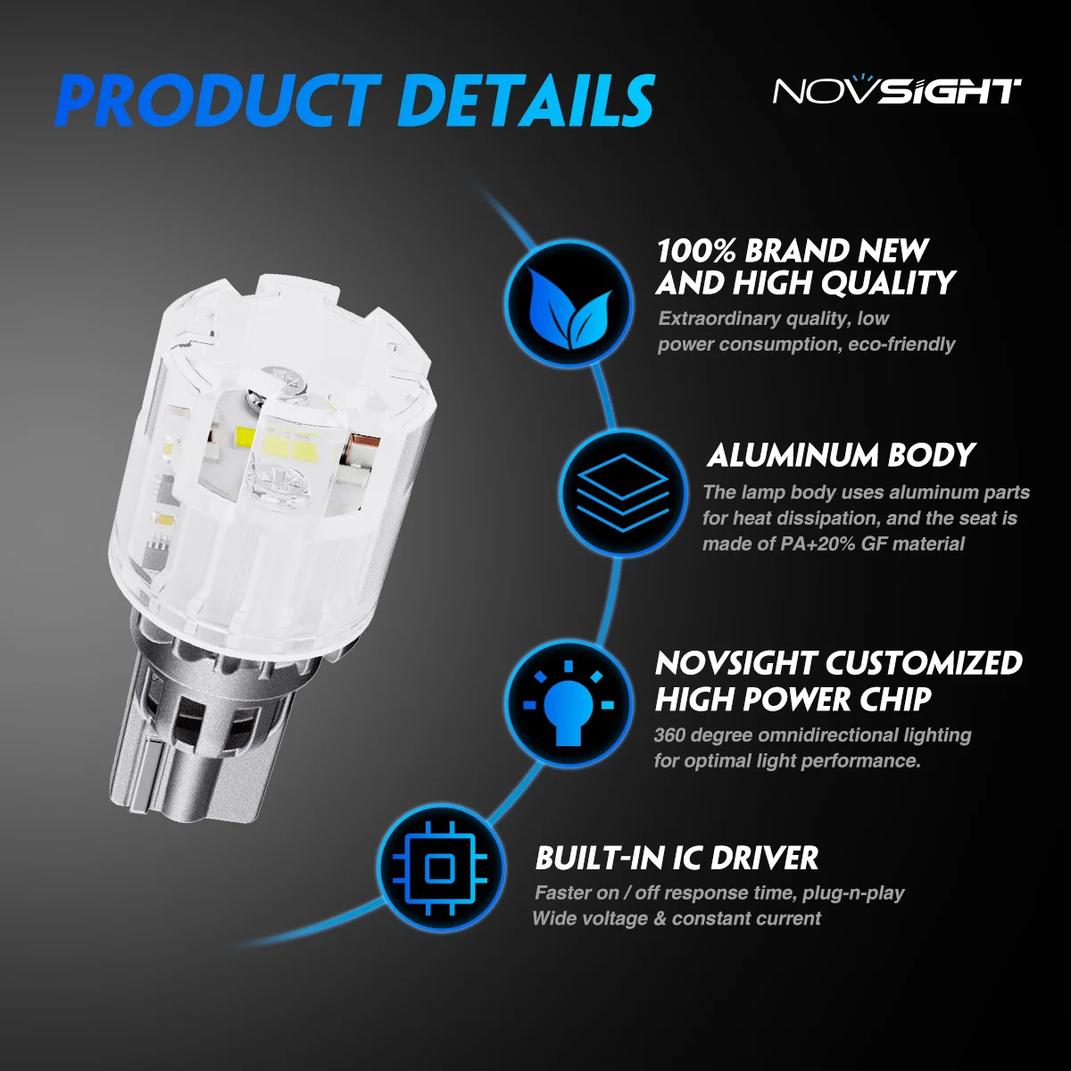 high led light support for car T20 7440 w21w 3014 4014 144 SMD 7443 1156 BA15S 1157 BAY15D for led turn signal lights bulb