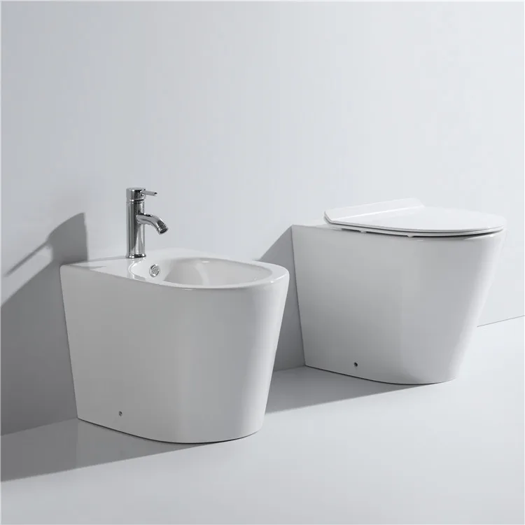 Europe Italy style toilet set bathroom wc toilets sanitary ware floor mounted ceramic bidet toilet