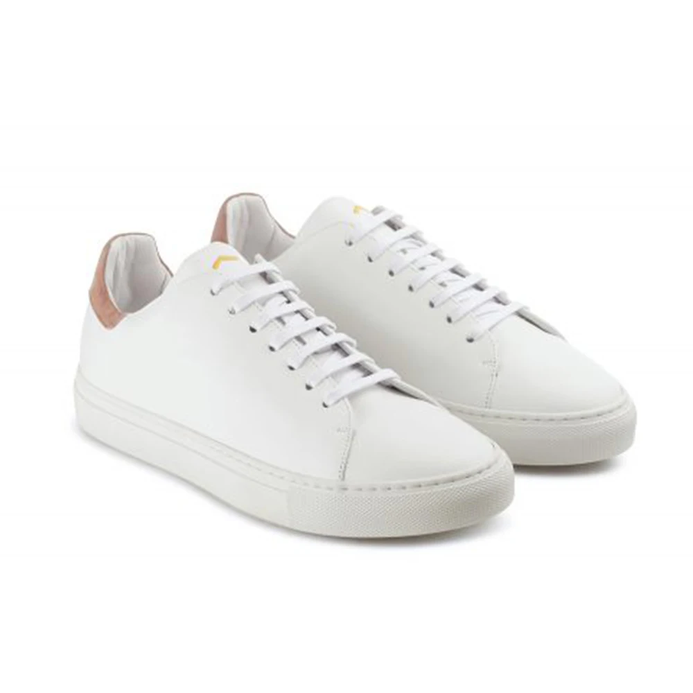 Italian Brand Top Quality Everyday Style White Color Chic Comfortable Court Shoes For All Season