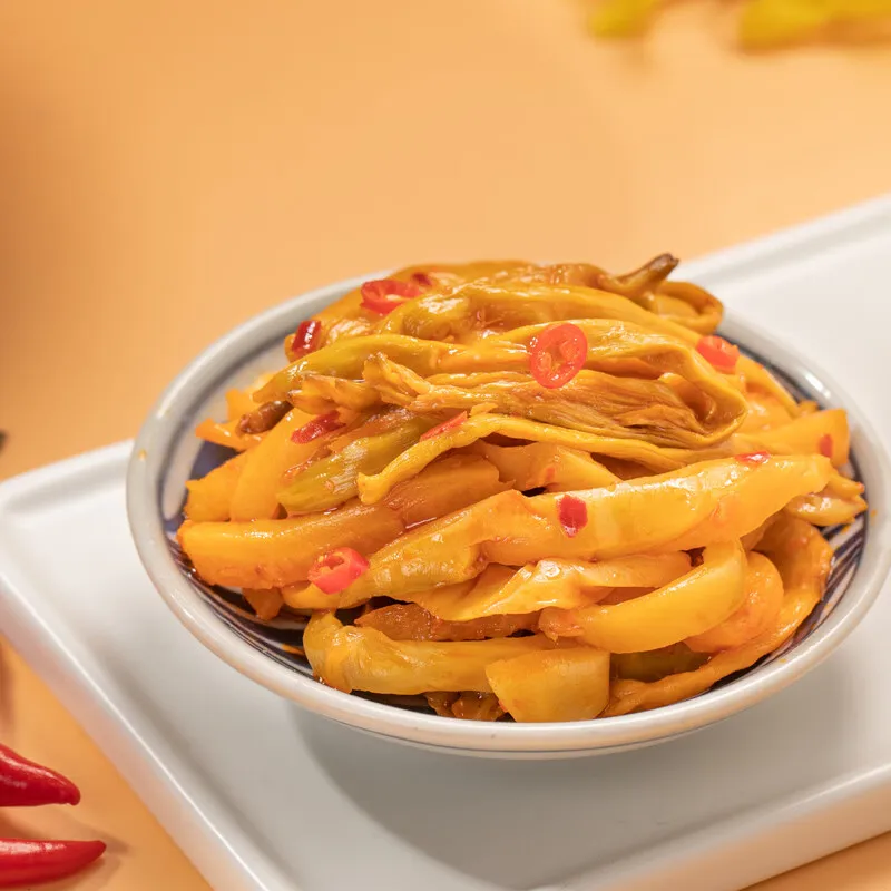 Wujiang Fuling Spicy Red Mustard Tuber Pickle Packaged in Bag