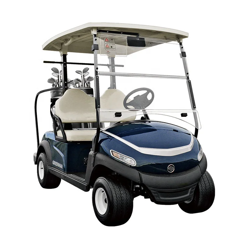 Cheap price 2 passengers solar powered lithium battery electric golf cart