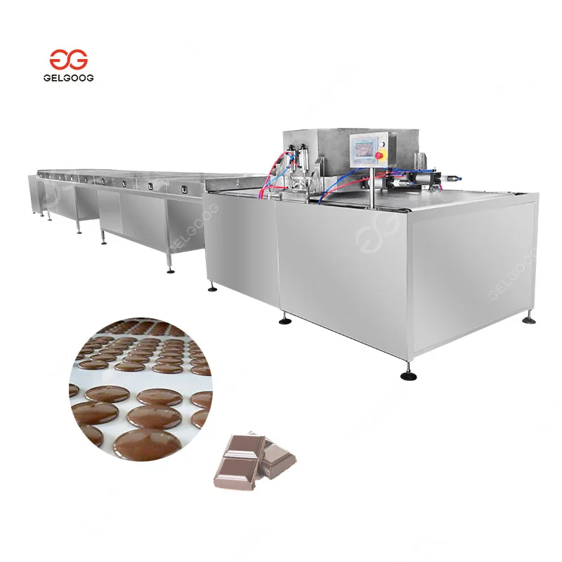 Full Automatic hot chocolate making Drops Cookie Dropping Machinery Depositor Line Chocolate Chip Making Machine