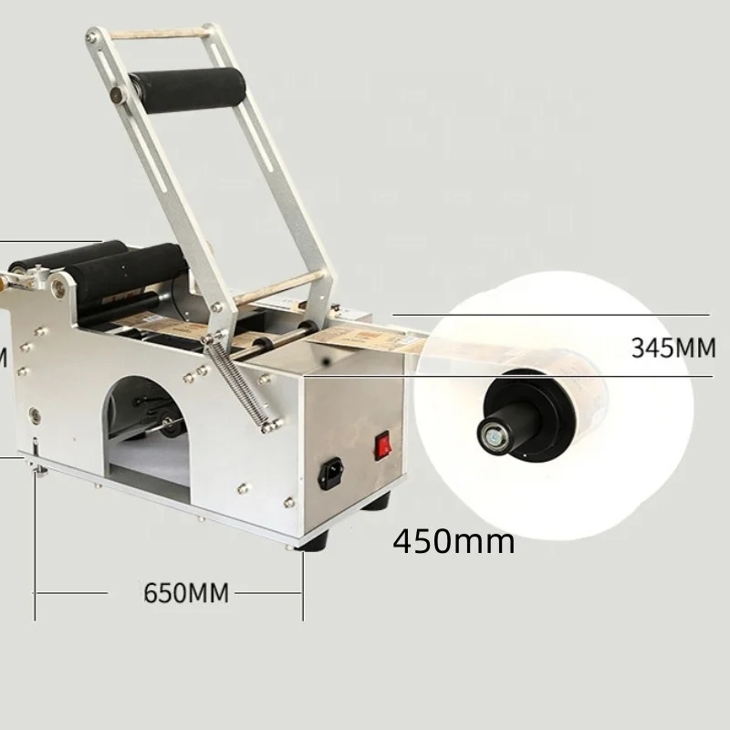 Semi Automatic Labeling Machine Label Applicator Printer PET Plastic Bottle Date Coder Label Dispenser Machine