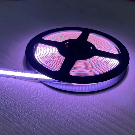 810 Leds/ M COB RGB LED Strip Light - Dotless Colour Changing LED Tape