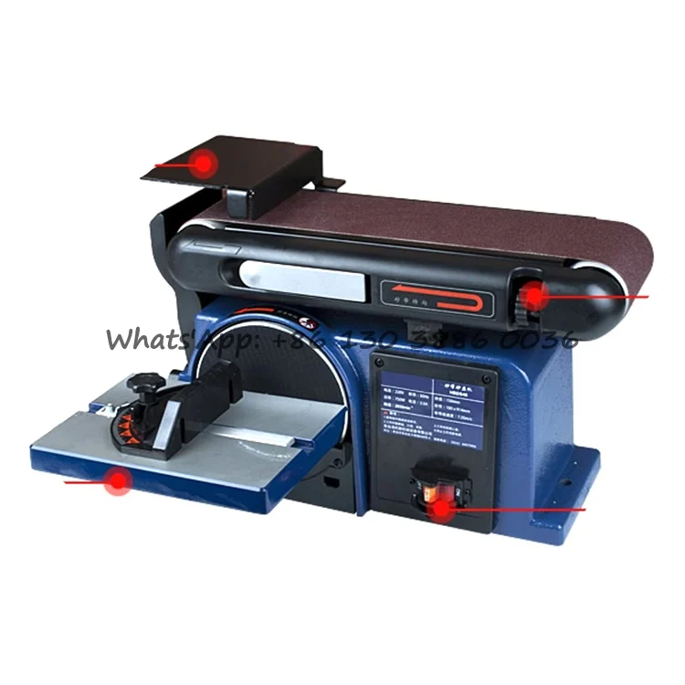 220V/50Hz New Type Wood Tools Woodworking Polishing Grinder Abrasive Sanding Machine Electric Desktop Belt Disc Sanders