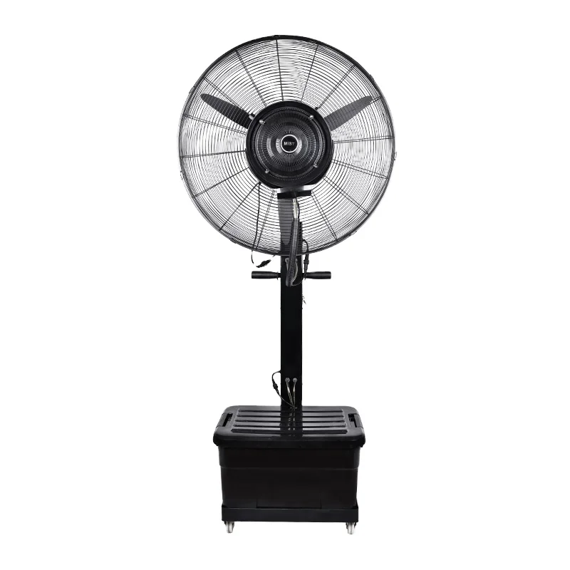 Factory Strong Wind 26 30 Inch OEM Outdoor Water Mist Stand Fan Spray large water tank capacity