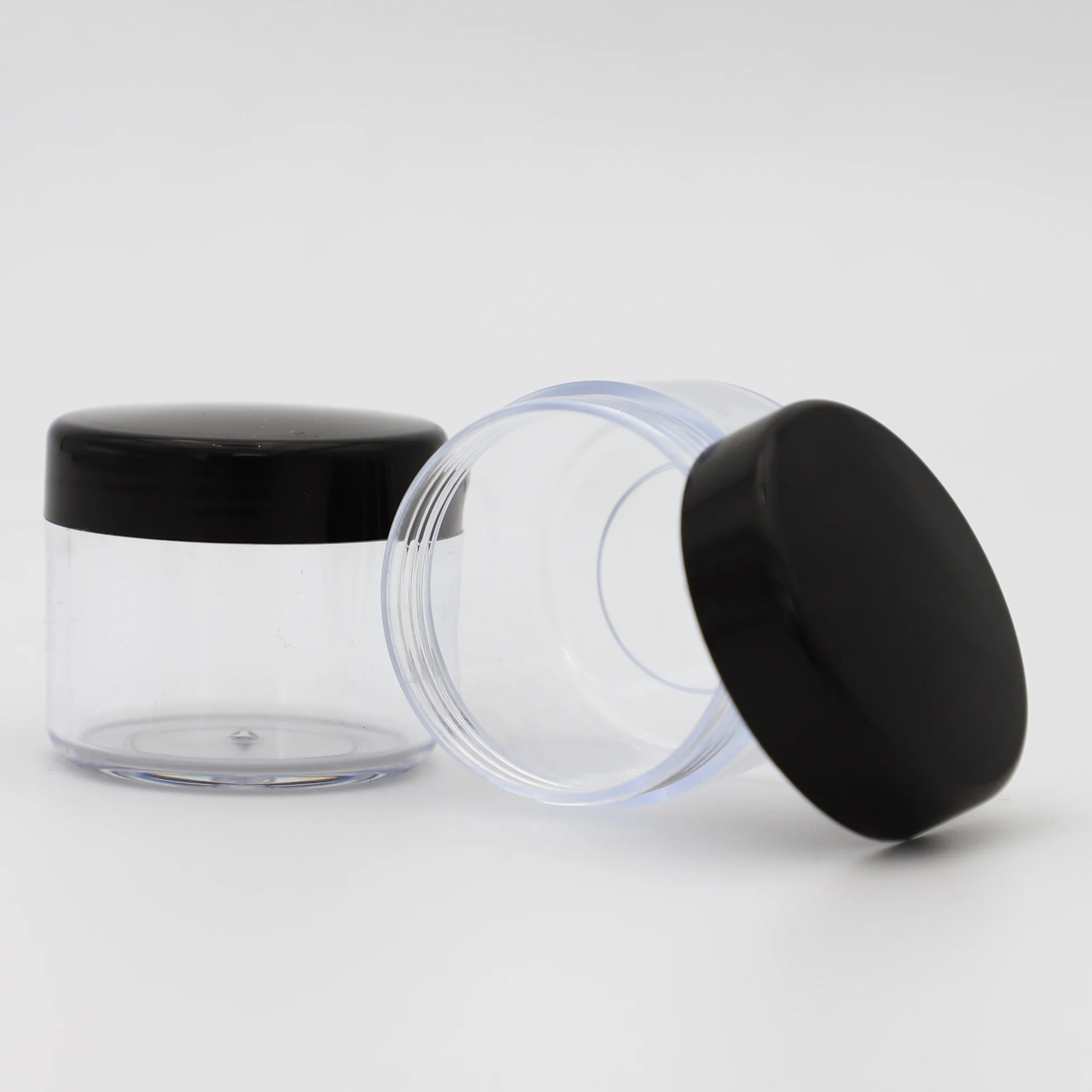 Round Clear Wide-mouth Leak Proof Plastic Container Travel Storage Makeup Beauty Products Face Creams DIY 20g PS Jar