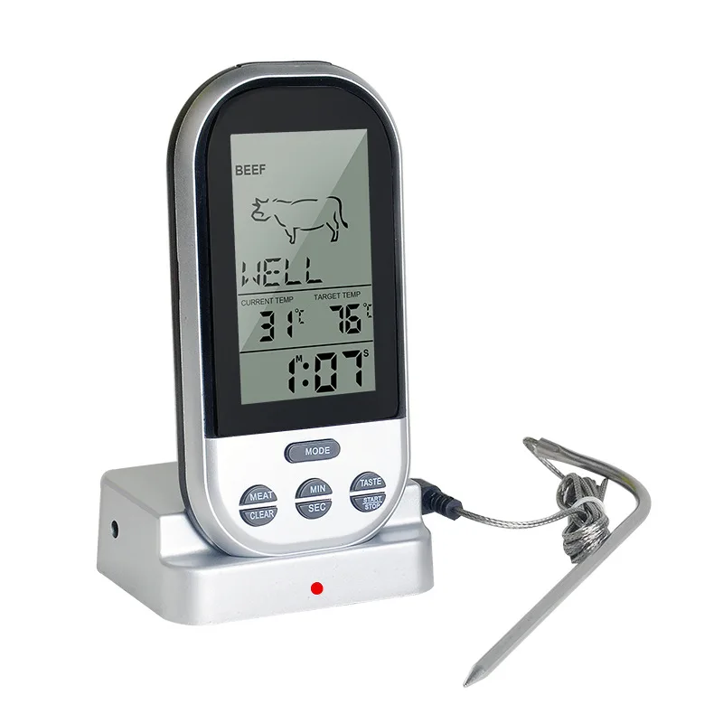 Kitchen Food Thermometer Wireless BBQ Thermometer Electronic Meat Thermometer with Back light