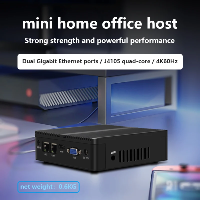 Cheap Barebone PC N2840 J1900 J4125 J6412 Core i3 i5 i7 Mini Desktop Computer Dual Core Linux X86 Mini PC