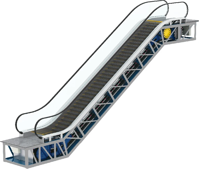 Energy saving escalator  convenient Stainless Interior Tempered Plate Floor Cheap Price Escalator Cost Max