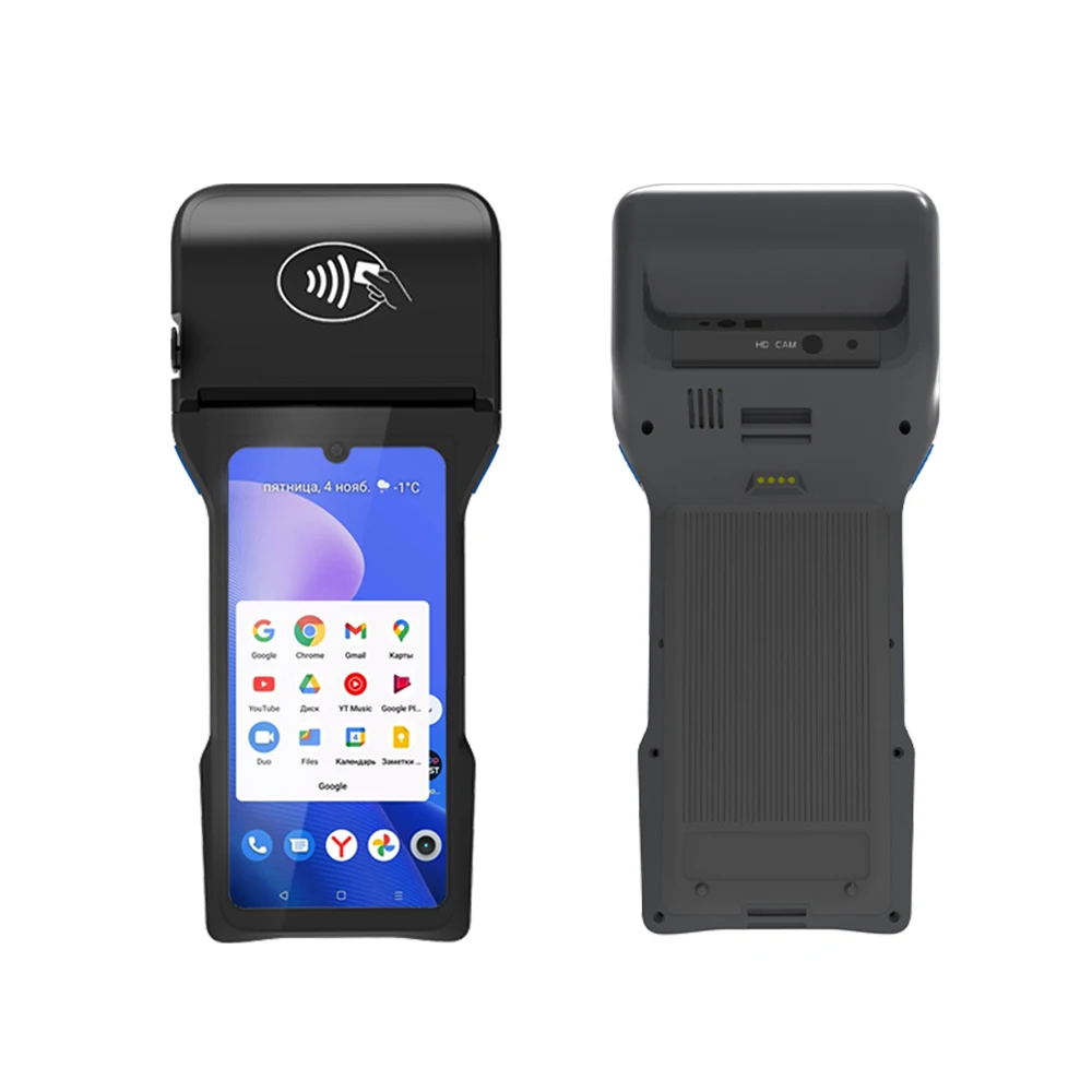 Portable Handheld Android 12 POS with 80mm Thermal Printer Touch Screen Wireless Terminal POS 32GB Optional Z93