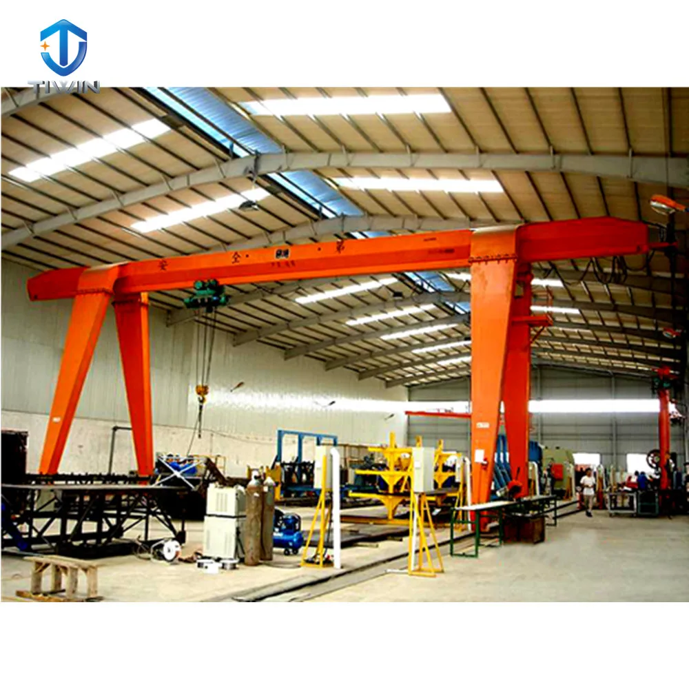 Popular rail running garage gantry crane
