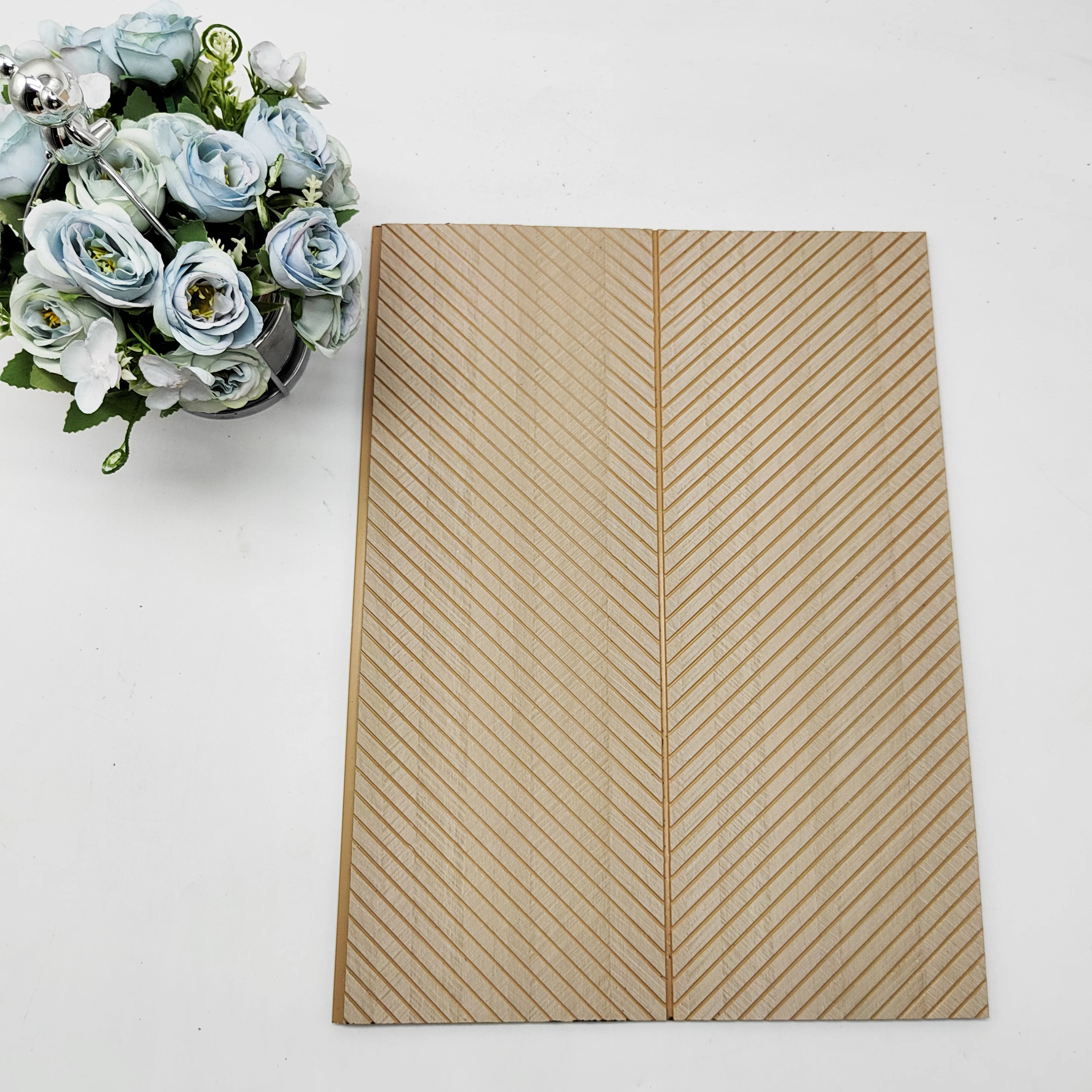 Flexible Fluted 30Cm Ps Charcoal Louvers Wall Panels