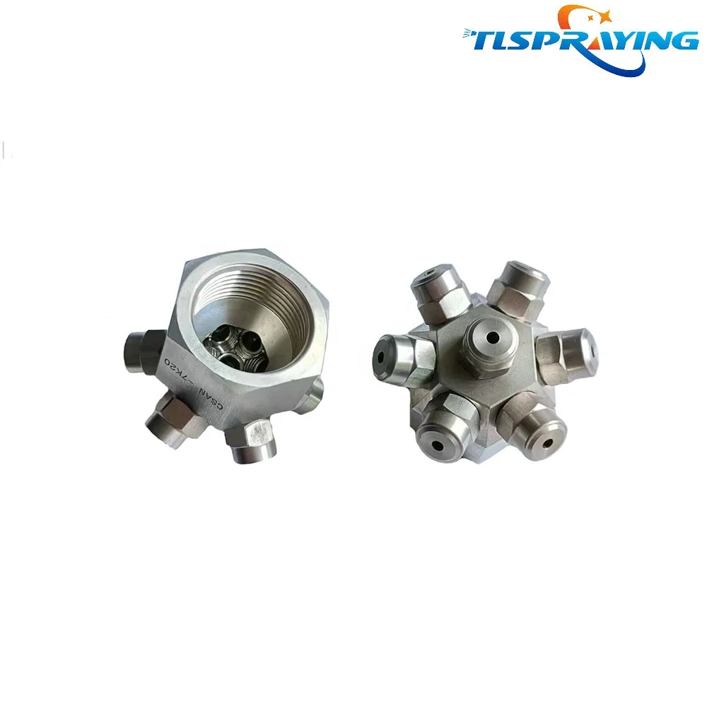 SS Water Spray Multi-Nozzles 10250-1 Full Cone Stationary Tank Washing Jet Spray Nozzles