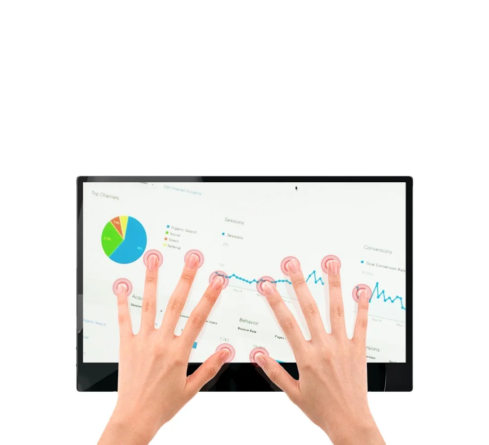 
12.5 inch 4k portable touch monitor Ultra Thin SlimPort USB Type C IPS Second Gaming PC Laptop Dual able Monitor for PS4 Phone 