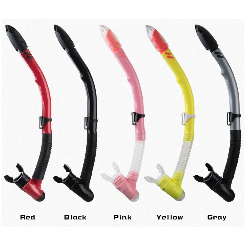 Safety Swimming and Diving Silicone Snorkel Semi-dry PVC tube Silicone Hose and Mouth Piece Snorkel for Adults