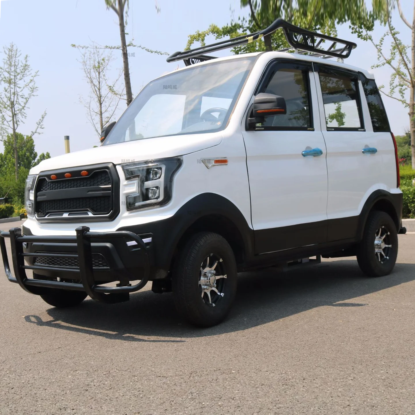 EBU Left/Right hand drive enclosed 4 seat solar electric car range extender adult