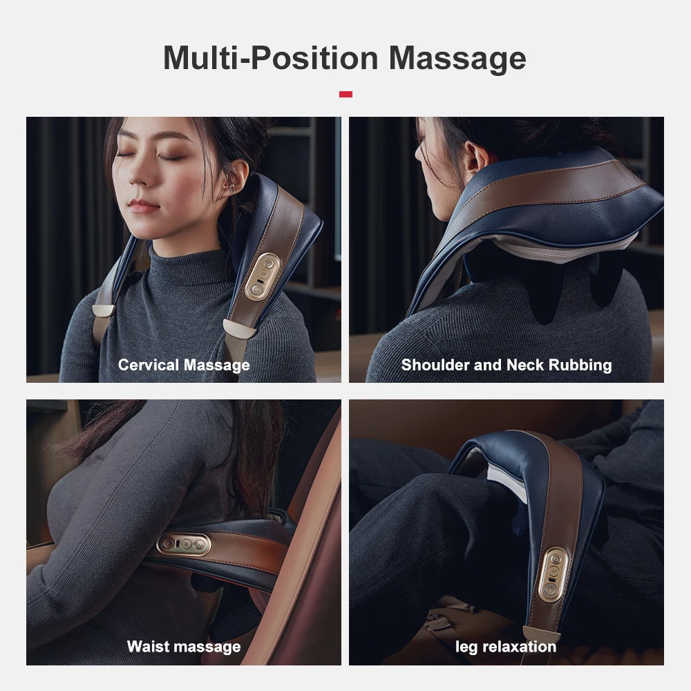 Расслабляющий массажер для плеч и шеи имитирует массаж разминания рук