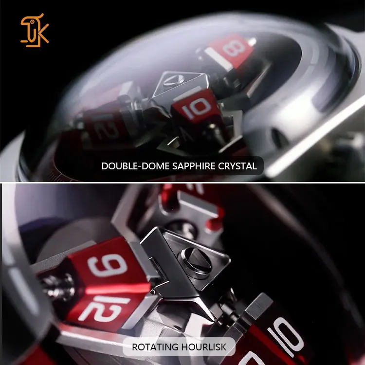 Luxury Octagon Sapphire Crystal Steel Mechanical Watches Custom Shock Resistant Unique Le Dome Automatic Wrist Watch For Men