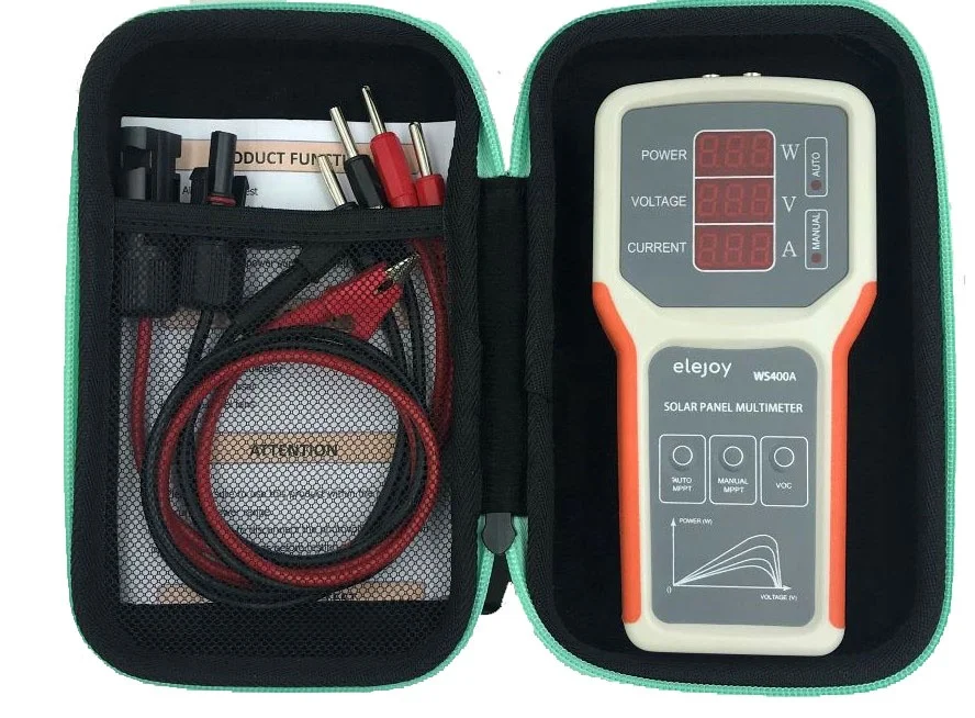 
Smart MPPT solar panel multimeter for energy systems solar panel tester VOC test power meter voltage meter current meter WS400A 
