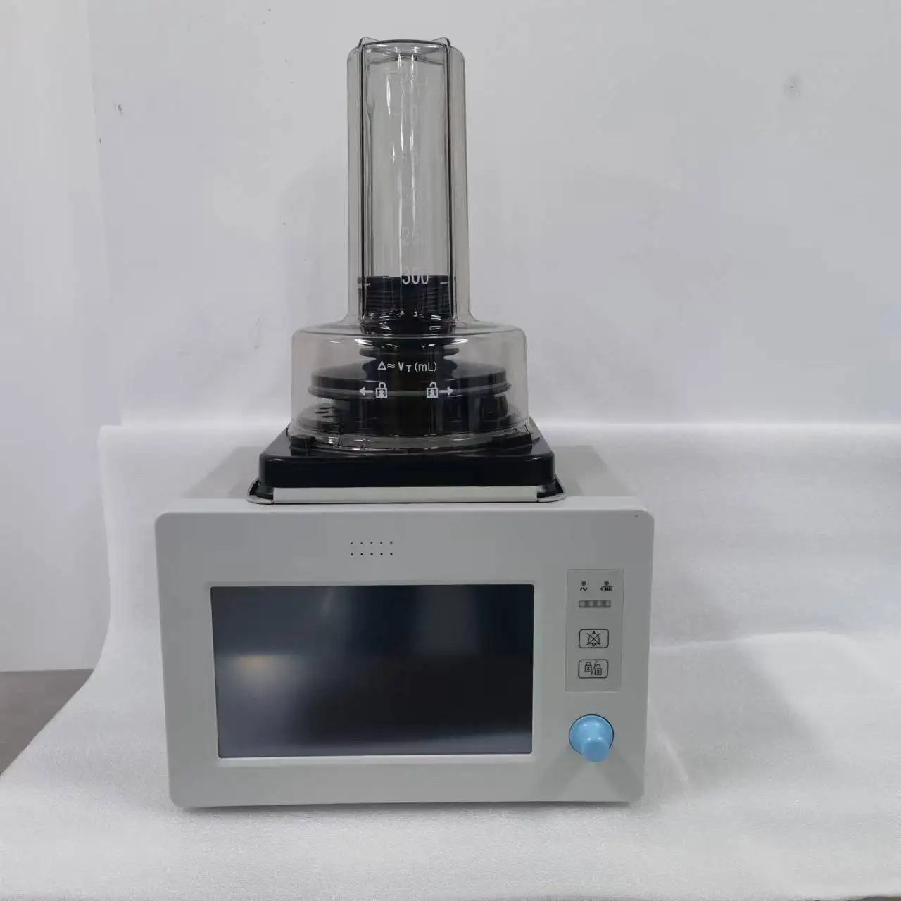 Integrated design turbine driven no gas source required veterinary anesthesia machine save space and cost