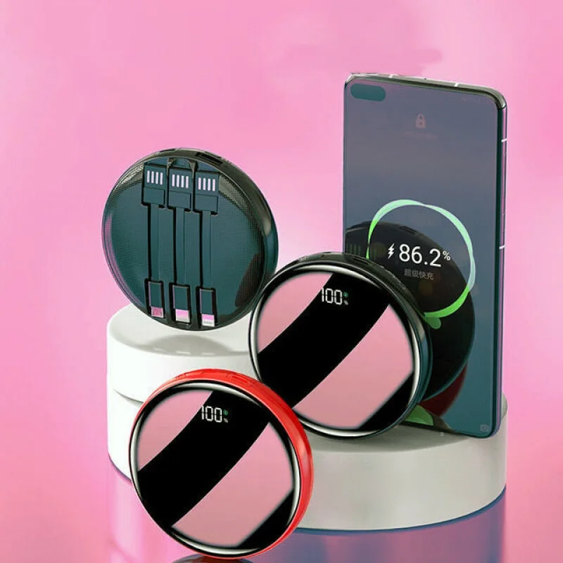 Big Capacity Charging Treasure Manufacturer Supply Power Bank 10000mAh Mini Size With LED Power Bank