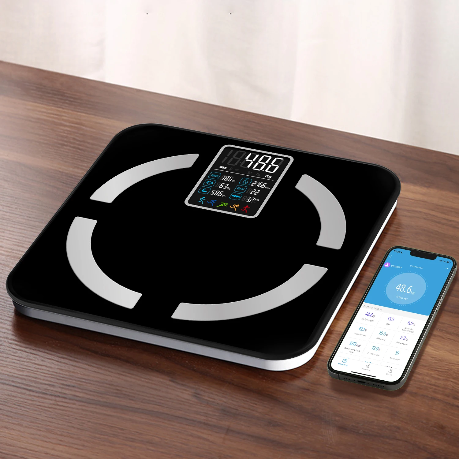 Household BMI Fat Muscle Analyzer Multifunction Smart Digital Health Management Body Fat Scale