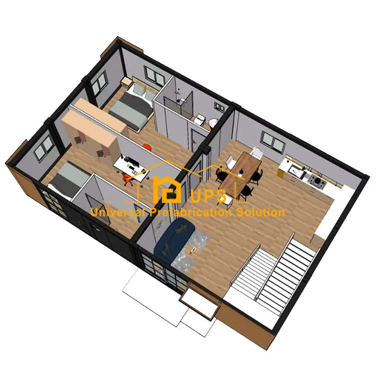 2020 Factory price prefabricated house,long life premade house and safety container houses