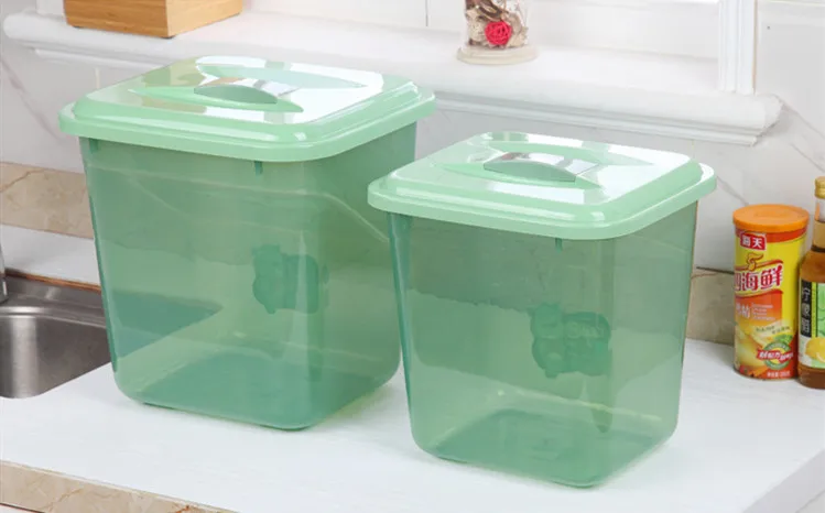 Kitchen Plastic Dry Food Dispenser Box Cereal Nuts Rice Beans Storage Container