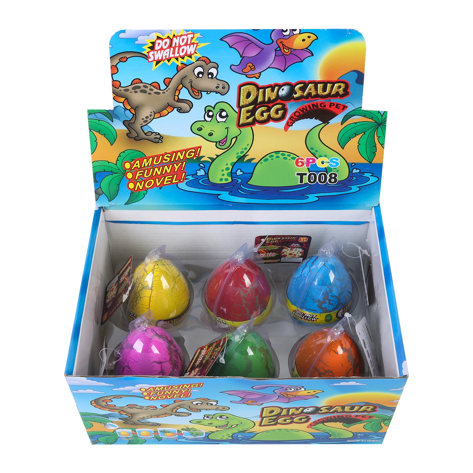 Dinosaur Egg Blind Box EVA Material Toy for Kids Tyrannosaurus Rex Water-Raised Shell Breaking Hatching Toy for Soaking Water
