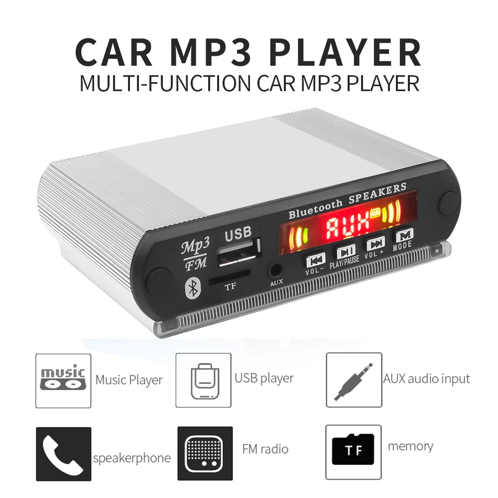 Blue tooth MP3 WMA Decoder Board DC 5V Audio Module USB TF Radio Wireless FM Receiver MP3 Player For Car