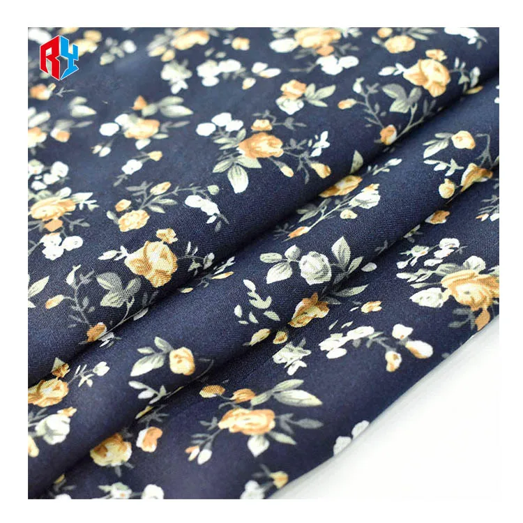 2024 Hot selling dubai digital printed rayon fabric plain 100% viscose printed fabric for skirt abaya muslim