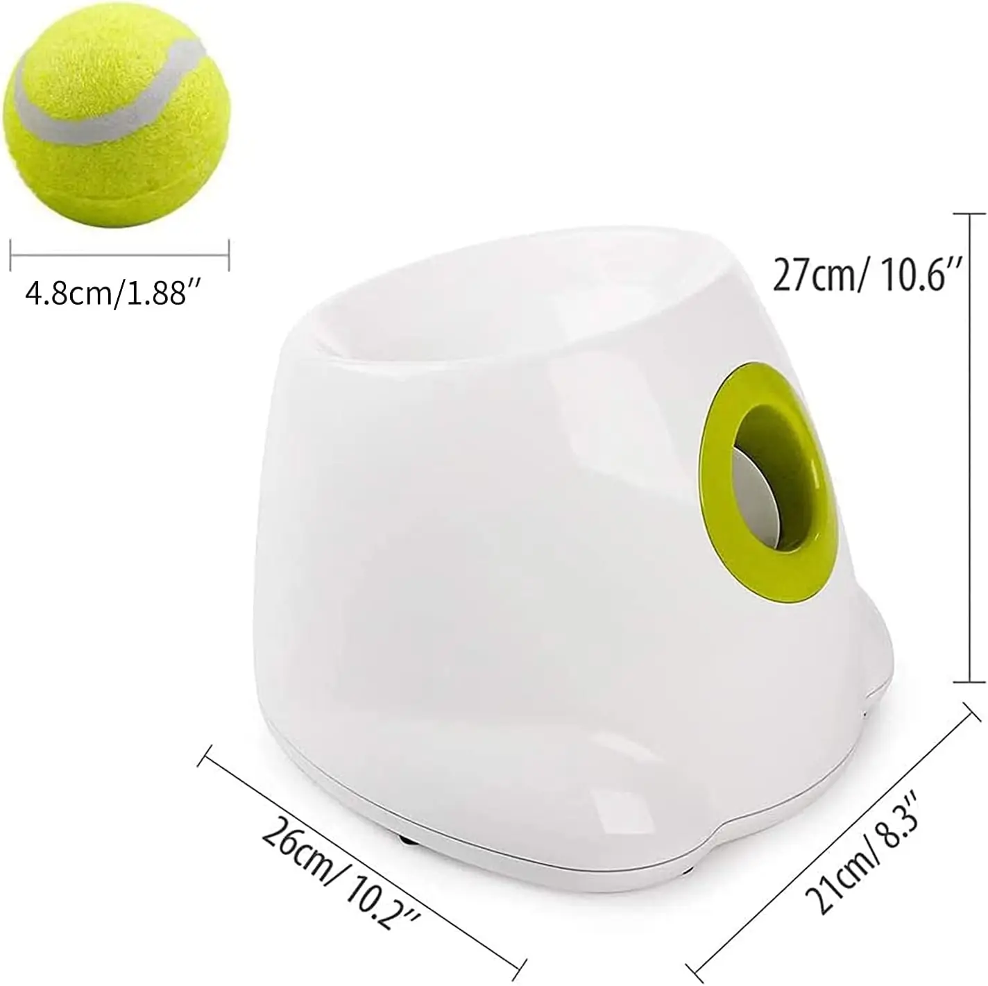 AFP Interactive Pet Dog Toy Electric Auto Tennis Ball Fetch Throwing Machine Hyper Automatic Dog Ball Launcher For Large Dogs