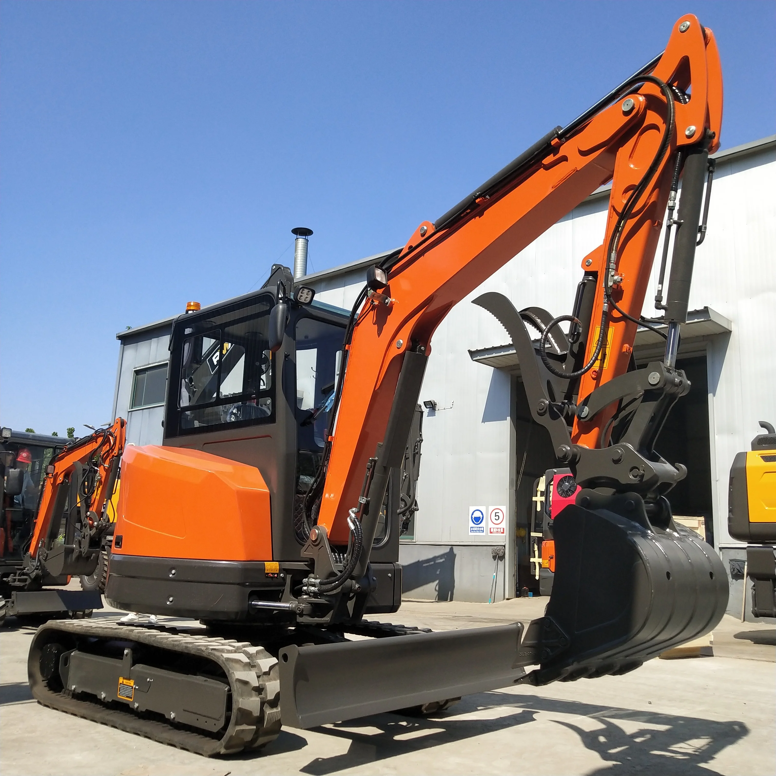 Бесплатная Доставка! Kubota engine3.5 тонный 4 мини-экскаватор закрытая кабина с переменного тока