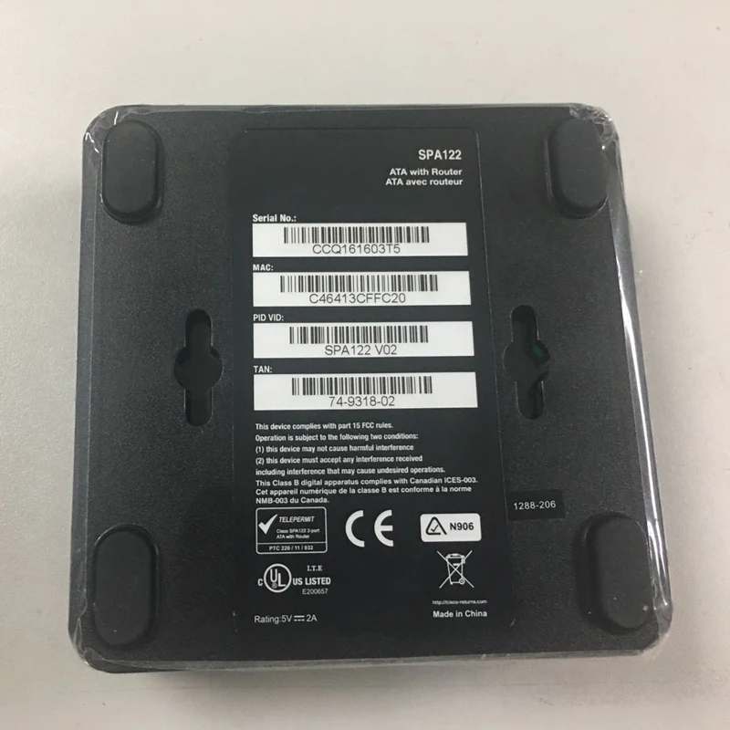 2FXS VOIP ATA ,CS VOIP ATA Router SPA122 2fxs SIP VoIP Gateway, PAP2T/SPA1001/SPA2102/SPA3102,optional