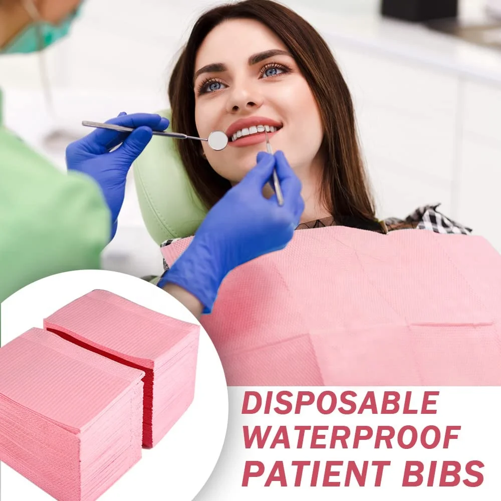Manufacturer Composable 3 layer Medical Disposable Dental Bibs