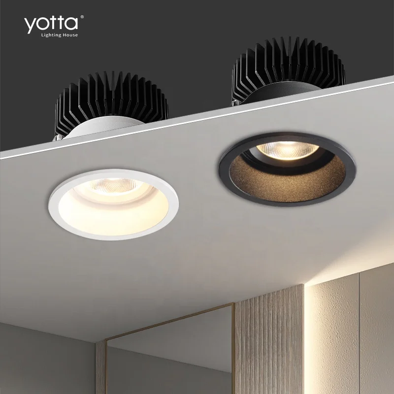 App Control Ra 90 COB Embedded Spot Lamp 6w 8w 10w 12w 15w Thin Border Deep Anti-glare Spotlight