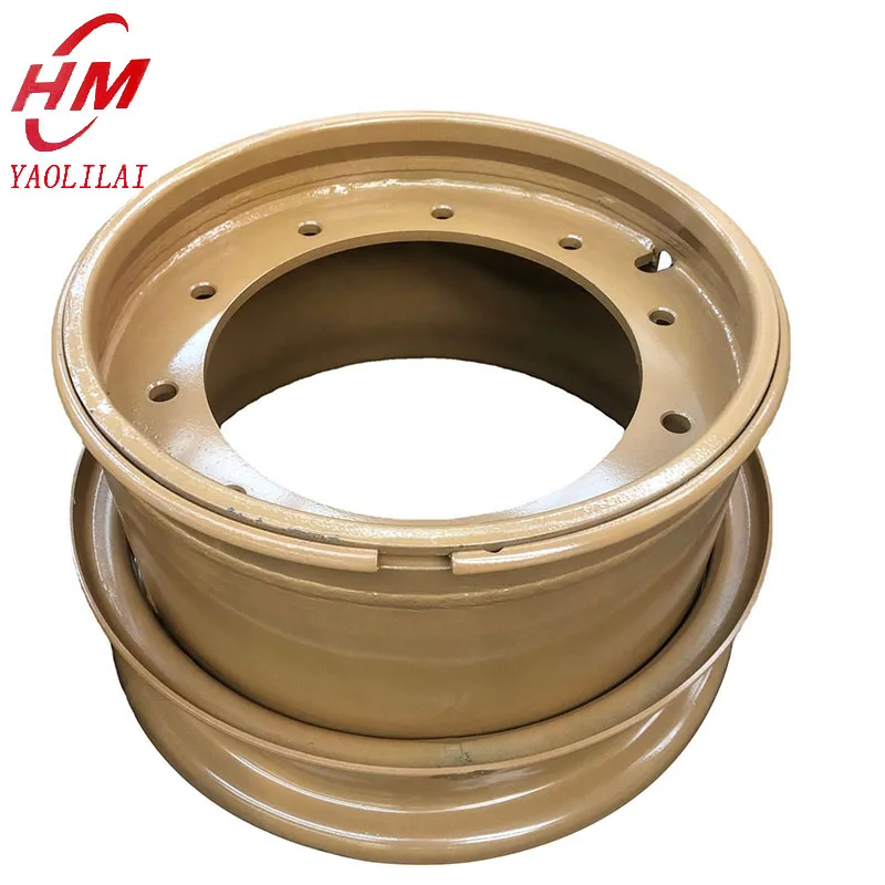 China steel wheel OTR rims 14.0/1.5-25  loader 25 inch tires and rims wheel loader rims