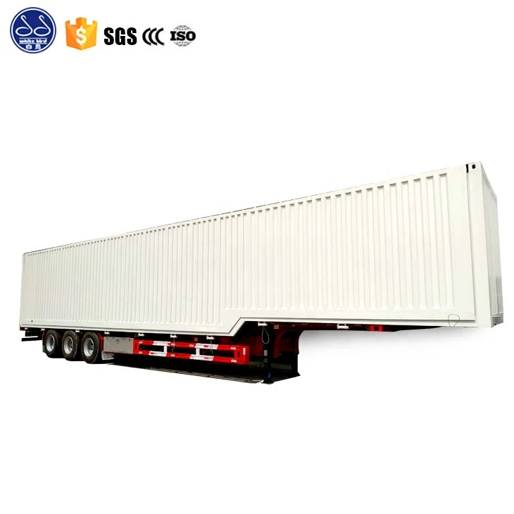 box structure curtain side semi trailer/cargo box van semi trailer