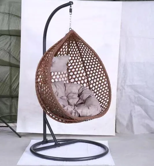 Hanging living room furniture rattan folding swing chair cheap egg chair for sale