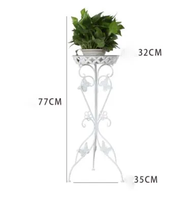 
European-style Balcony Stand For Flower Pots Outdoor Home Decor Iron Metal Plant Stand 