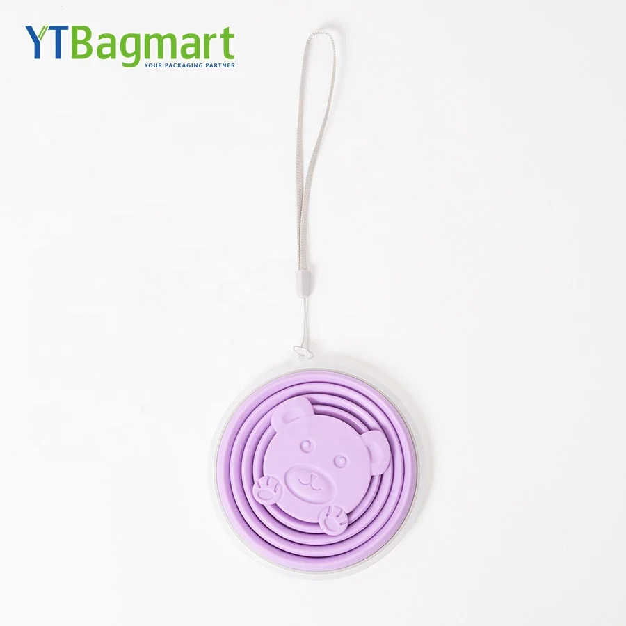 Silicone Folding Cup Portable Reusable Bpa Free Collapsible Travel Water Mug Foldable Drinking Cups for Camping Drinkware