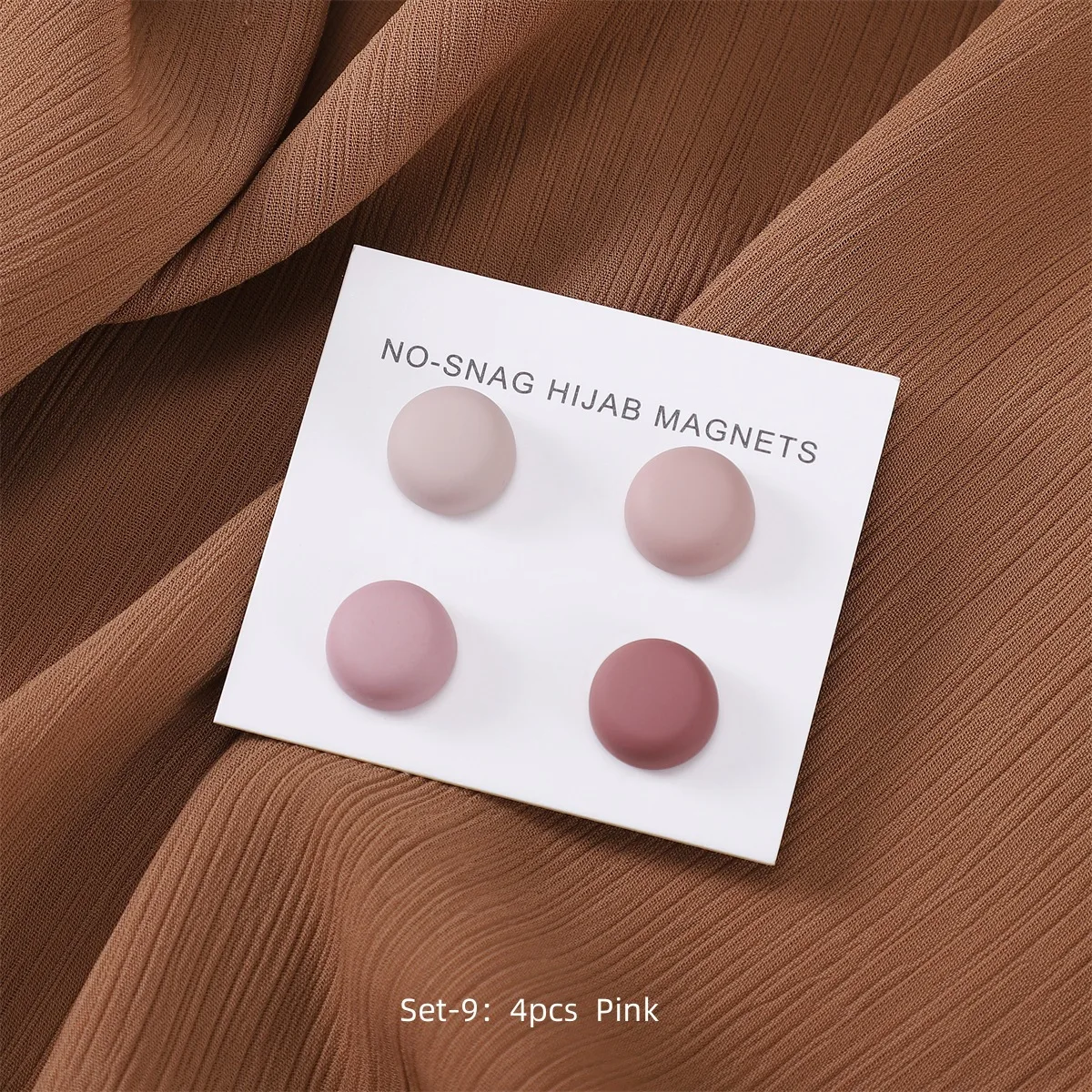 High Quality Wholesale Custom Logo Muslim Hijab Magnets Set Strong Alloy Metal Plating for Gift