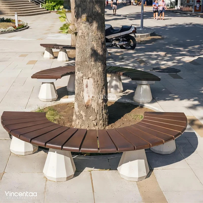 Vincentaa Custom Modern Wooden Outdoor Furniture Bench Seating For Sale Of Garden Wooden Benches